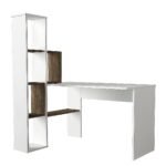 Βρες το Γραφείο-Βιβλιοθήκη ArteLibre PERCY Λευκό/Καρυδί Μοριοσανίδα/Μελαμίνη 120x90x74/150cm σε μοναδική τιμή στο clickforshop.gr