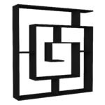 Βρες το Βιβλιοθήκη ArteLibre ITHAKI Μαύρο Μοριοσανίδα/Μελαμίνη 125x22x130cm σε μοναδική τιμή στο clickforshop.gr