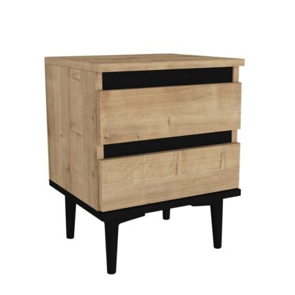 Βρες το Κομοδίνο ArteLibre ABBOT Φυσικό/Μαύρο Μοριοσανίδα/Μελαμίνη 40x35x50.6cm σε μοναδική τιμή στο clickforshop.gr