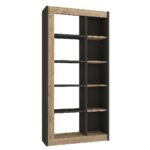 Βρες το Βιβλιοθήκη ArteLibre ARAI Φυσικό/Ανθρακί Μοριοσανίδα/Μελαμίνη 75x25x148cm σε μοναδική τιμή στο clickforshop.gr