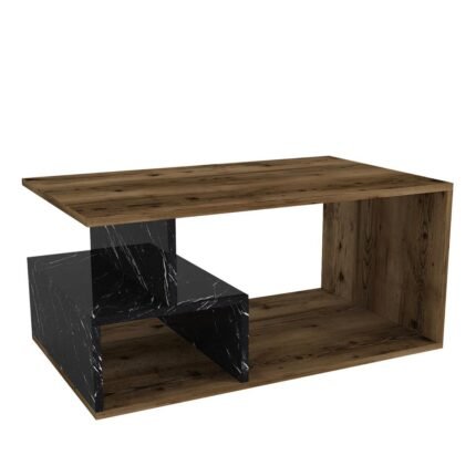 Βρες το Τραπεζάκι Σαλονιού ArteLibre DRAKE Καρυδί/Μαύρο Μοριοσανίδα/Μελαμίνη 90x54x42cm σε μοναδική τιμή στο clickforshop.gr