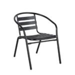 Πολυθρόνα Μεταλλική ArteLibre Uranus Μαύρο 54x62x74cm - Image 2