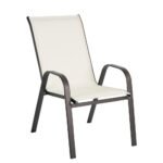 Πολυθρόνα Μεταλλική ArteLibre Neptune Κρεμ/Καφέ 55x75x95cm - Image 2