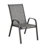 Πολυθρόνα Μεταλλική ArteLibre Neptune Καφέ 55x75x95cm - Image 2