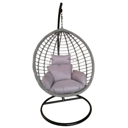 Βρες το Κούνια Πολυθρόνα ArteLibre VALENTINE Γκρι/Μαύρο 100x65x110cm σε μοναδική τιμή στο clickforshop.gr