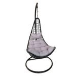 Κούνια Πολυθρόνα ArteLibre KEVIN Μαύρο/Γκρι 80x70x125cm - Image 2