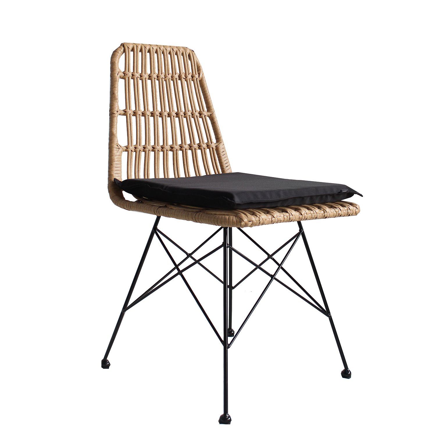 Καρέκλα Κήπου ArteLibre ALFONSE Φυσικό/Μαύρο Μέταλλο/Rattan 47x62x81cm Βρες το Καρέκλα Κήπου ArteLibre ALFONSE Φυσικό/Μαύρο Μέταλλο/Rattan 47x62x81cm σε μοναδική τιμή στο clickforshop.gr