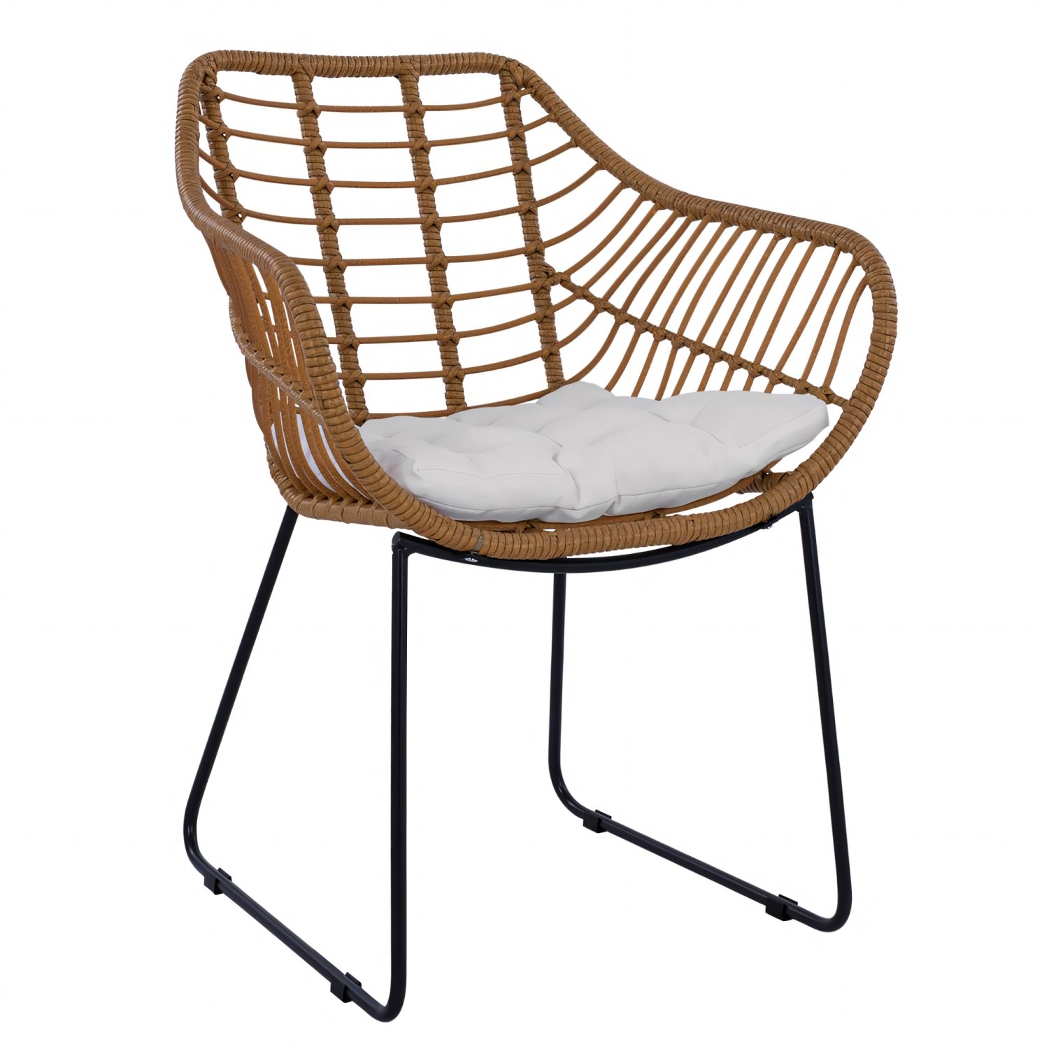 Πολυθρόνα Κήπου ArteLibre ABURIUS Φυσικό/Μαύρο Rattan/Μέταλλο 63x60x83.5cm Βρες το Πολυθρόνα Κήπου ArteLibre ABURIUS Φυσικό/Μαύρο Rattan/Μέταλλο 63x60x83.5cm σε μοναδική τιμή στο agoraepiplou.gr