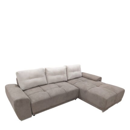 Βρες το Καναπές Κρεβάτι Γωνιακός ArteLibre Δεξιά Γωνία AMARILLO Σοκολά Με Ανοιχτό Γκρι Μαξιλάρια 270x181x89cm σε μοναδική τιμή στο clickforshop.gr