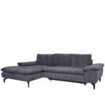 Βρες το Καναπές Κρεβάτι Γωνιακός ArteLibre Αριστερή Γωνία BANDERA Σκούρο Γκρι 263x168x84cm σε μοναδική τιμή στο clickforshop.gr