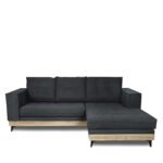 Βρες το Καναπές Γωνιακός ArteLibre CALLIOPE Αναστρέψιμος Σκούρο Γκρι 250x184x100cm σε μοναδική τιμή στο clickforshop.gr