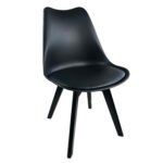 Βρες το Καρέκλα Τραπεζαρίας ArteLibre GROUGH  Μαύρο PP/PU/Ξύλο 46x50x82cm σε μοναδική τιμή στο clickforshop.gr