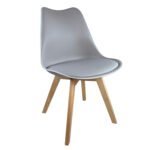 Βρες το Καρέκλα Τραπεζαρίας ArteLibre GROUGH Γκρι Ανοιχτό/Φυσικό PP/PU/Ξύλο 46x50x82cm σε μοναδική τιμή στο clickforshop.gr