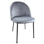 Βρες το Καρέκλα Τραπεζαρίας ArteLibre TROUTMAN Γκρι/Μαύρο Βελούδο/Μέταλλο 58x50x80cm σε μοναδική τιμή στο clickforshop.gr