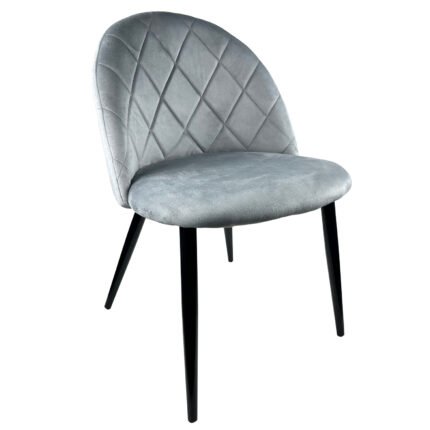 Βρες το Καρέκλα Τραπεζαρίας ArteLibre NICHOLAS Γκρι/Μαύρο Βελούδο/Μέταλλο 58x50x80cm σε μοναδική τιμή στο clickforshop.gr