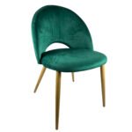 Βρες το Καρέκλα Τραπεζαρίας ArteLibre WOODSIDE Κυπαρισσί/Φυσικό Βελούδο/Μέταλλο 58x50x80cm σε μοναδική τιμή στο clickforshop.gr