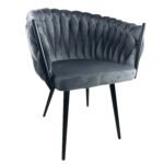 Βρες το Καρέκλα Τραπεζαρίας ArteLibre JENNINGS Γκρι/Μαύρο Βελούδο/Μέταλλο 55x60x80cm σε μοναδική τιμή στο clickforshop.gr