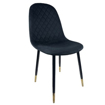 Βρες το Καρέκλα Τραπεζαρίας ArteLibre BEDFORD Μαύρο Βελούδο/Μέταλλο 53x44x86cm σε μοναδική τιμή στο clickforshop.gr