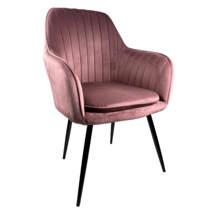 Βρες το Καρέκλα Τραπεζαρίας ArteLibre MYRTLE Σάπιο Μήλο/Μαύρο Βελούδο/Μέταλλο 57x43x82cm σε μοναδική τιμή στο clickforshop.gr