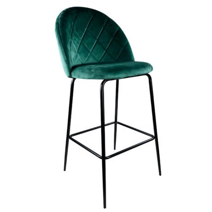 Βρες το Σκαμπό Bar ArteLibre UNDERHILL Κυπαρισσί/Μαύρο Βελούδο/Μέταλλο 45x53x107cm σε μοναδική τιμή στο clickforshop.gr