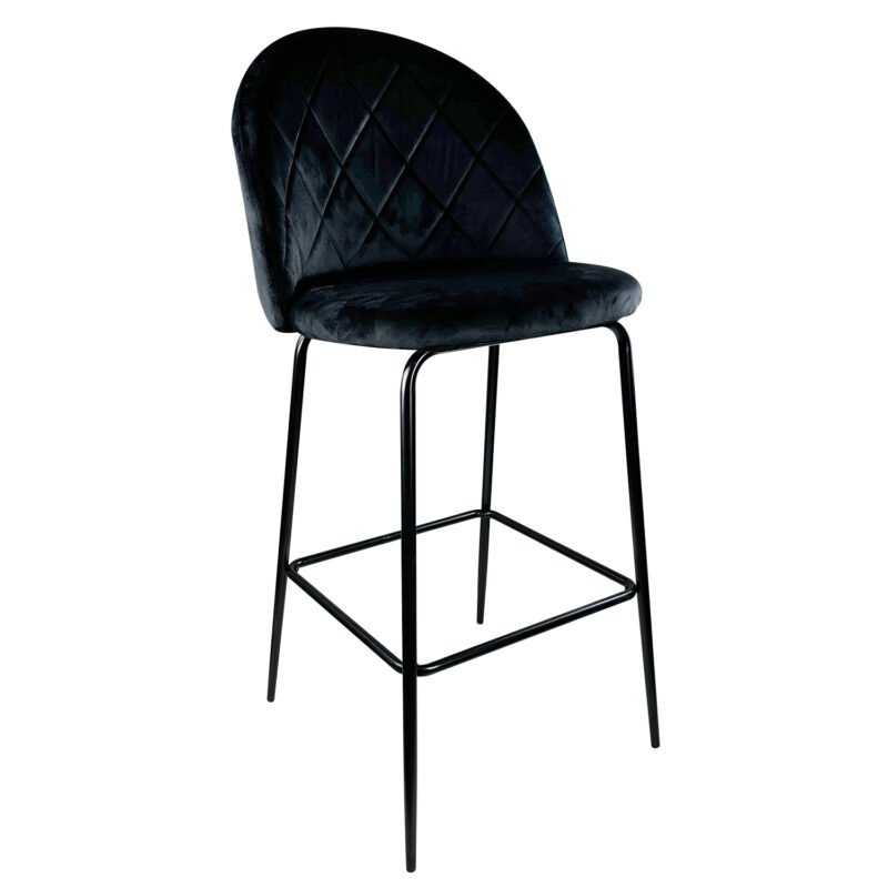 Βρες το Σκαμπό Bar ArteLibre UNDERHILL Μαύρο Βελούδο/Μέταλλο 45x53x107cm σε μοναδική τιμή στο clickforshop.gr