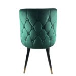 Καρέκλα Τραπεζαρίας ArteLibre QUEENS Κυπαρισσί/Μαύρο Βελούδο/Μέταλλο 51x58x83cm - Image 2