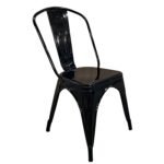 Βρες το Καρέκλα ArteLibre Βιομηχανικού Τύπου Vintage TOLIKO Μαύρο Μέταλλο 44x49x84cm σε μοναδική τιμή στο clickforshop.gr