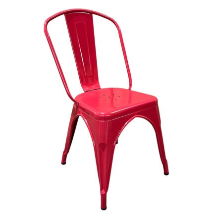 Βρες το Καρέκλα ArteLibre Βιομηχανικού Τύπου Vintage TOLIKO Κόκκινο Μέταλλο 44x49x84cm σε μοναδική τιμή στο clickforshop.gr