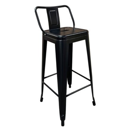 Βρες το Σκαμπό Bar ArteLibre Βιομηχανικού Τύπου Vintage MOLERO Μαύρο Ματ Μέταλλο 43x43x94cm σε μοναδική τιμή στο clickforshop.gr