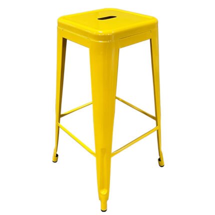 Βρες το Σκαμπό Bar ArteLibre Βιομηχανικού Τύπου Vintage SILANO Κίτρινο Μέταλλο 42x42x76cm σε μοναδική τιμή στο clickforshop.gr