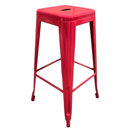 Βρες το Σκαμπό Bar ArteLibre Βιομηχανικού Τύπου Vintage SILANO Κόκκινο Μέταλλο 42x42x76cm σε μοναδική τιμή στο clickforshop.gr