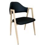 Βρες το Καρέκλα Τραπεζαρίας ArteLibre SOLANA Μαύρο/Φυσικό PU/Μέταλλο 51x51x81cm σε μοναδική τιμή στο clickforshop.gr