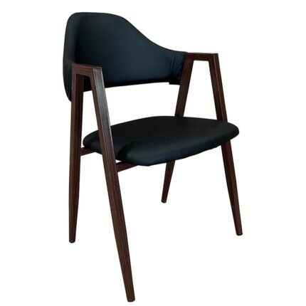 Βρες το Καρέκλα Τραπεζαρίας ArteLibre SOLANA Μαύρο/Καρυδί PU/Μέταλλο 51x51x81cm σε μοναδική τιμή στο clickforshop.gr