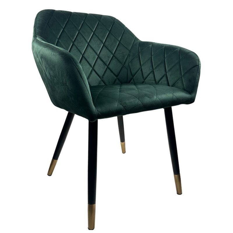 Βρες το Καρέκλα Τραπεζαρίας ArteLibre ESPERANZA Πράσινο/Μαύρο Βελούδο/Μέταλλο 56x60x81cm σε μοναδική τιμή στο clickforshop.gr