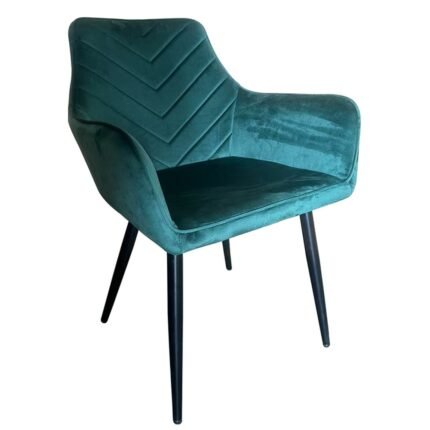 Βρες το Καρέκλα Τραπεζαρίας ArteLibre FLORITA Πράσινο/Μαύρο Βελούδο/Μέταλλο 55x57x84cm σε μοναδική τιμή στο clickforshop.gr