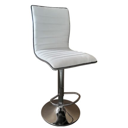 Βρες το Σκαμπό Bar ArteLibre ENCANTA Λευκό/Χρώμιο PU/Μέταλλο 41x50x59/94-80/115cm σε μοναδική τιμή στο clickforshop.gr