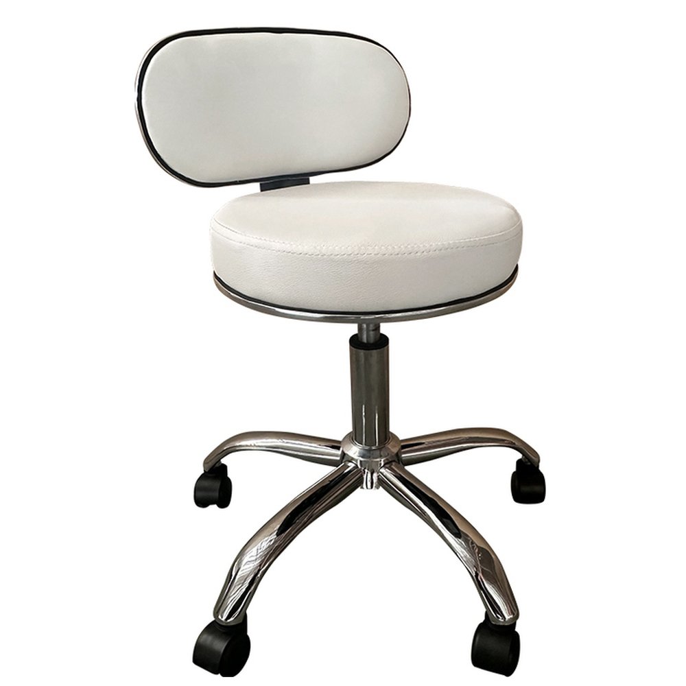 Καρέκλα Εργασίας ArteLibre FIRMEZA Λευκό/Χρώμιο PU/Μέταλλο 47x47x67/78cm Βρες το Καρέκλα Εργασίας ArteLibre FIRMEZA Λευκό/Χρώμιο PU/Μέταλλο 47x47x67/78cm σε μοναδική τιμή στο clickforshop.gr