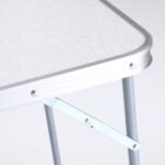 Τραπέζι Σπαστό ArteLibre BLISS Λευκό Αλουμίνιο 70x50x60cm - Image 2