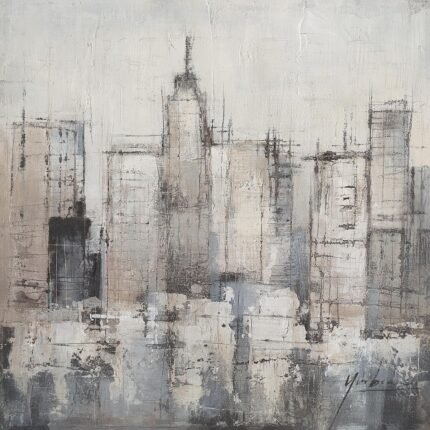 Βρες το Πίνακας ArteLibre "Πόλη" Καμβάς 80x80cm σε μοναδική τιμή στο clickforshop.gr