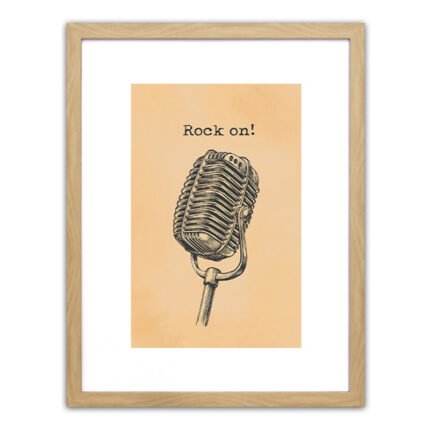 Βρες το Πίνακας Σε Κορνίζα ArteLibre Πλαστικό 'Rock On!' 35x45x1.8cm σε μοναδική τιμή στο clickforshop.gr