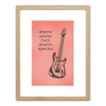Βρες το Πίνακας Σε Κορνίζα ArteLibre "Where Words Fail Music Speaks" 35x45x1.8cm σε μοναδική τιμή στο clickforshop.gr