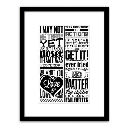 Βρες το Πίνακας Σε Κορνίζα ArteLibre Πλαστικό 'Quote' 35x45x1.8cm σε μοναδική τιμή στο clickforshop.gr