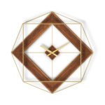 Βρες το Ρολόι Τοίχου ArteLibre Χρυσό/Φυσικό Μέταλλο/MDF 51x51x7.5cm σε μοναδική τιμή στο clickforshop.gr