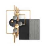 Βρες το Διακοσμητικό Τοίχου ArteLibre Γεωμετρικά Σχήματα Μέταλλο 94x83x10cm σε μοναδική τιμή στο clickforshop.gr