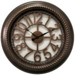 Βρες το Ρολόι Τοίχου ArteLibre Καφέ Πλαστικό Φ61x5.2cm σε μοναδική τιμή στο clickforshop.gr