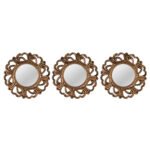 Βρες το Καθρέπτης Τοίχου ArteLibre Καφέ Πλαστικό Φ25.4x3.2cm Σετ 3Τμχ σε μοναδική τιμή στο clickforshop.gr