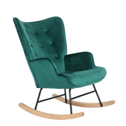 Βρες το Πολυθρόνα Κουνιστή ArteLibre DARIA Κυπαρισσί Βελούδο/Μέταλλο/Ξύλο 85x69x90cm σε μοναδική τιμή στο clickforshop.gr