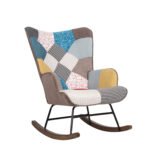 Βρες το Πολυθρόνα Κουνιστή ArteLibre GERDA Patchwork Ύφασμα/Μέταλλο/Ξύλο 84x69x90cm σε μοναδική τιμή στο clickforshop.gr