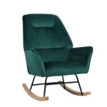 Βρες το Πολυθρόνα Κουνιστή ArteLibre BERTIE Πράσινο Βελούδο/Μέταλλο/Ξύλο 87x72x96cm σε μοναδική τιμή στο clickforshop.gr