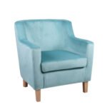 Βρες το Πολυθρόνα ArteLibre TALIANNA Γαλάζιο Βελούδο/Ξύλο 68x70x77cm σε μοναδική τιμή στο clickforshop.gr